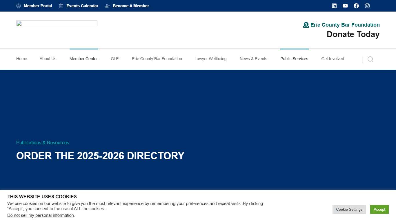 Order the 2025-2026 Directory - Bar Association of Erie County